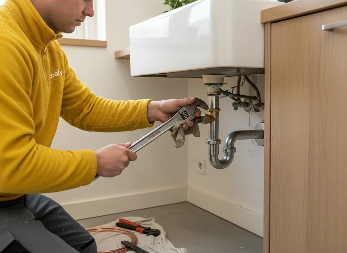 Loodgieter installeert douche en douchekraan professioneel